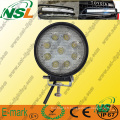 Lampe de travail à LED 27W, lampe à LED Epstar 9PCS * 3W, lampe de travail à LED 2295lm pour camions